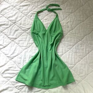 Y2K Halter Towel Dress